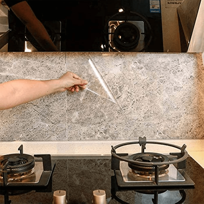 Oil Proof Wall Stickers Wallpaper Kitchen Backsplash Wall Protector Tools  Waterproof Heat Resistant Self-Adhesive Sticker
