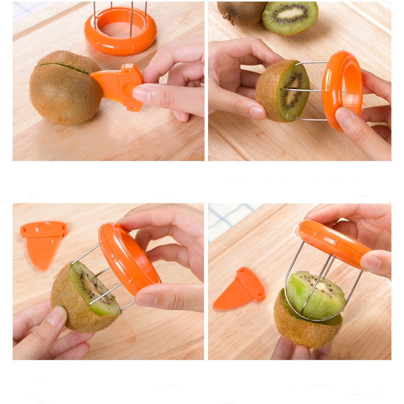 Detachable Kiwi Cutter Kitchen Creative Fruit Peeler Salad Cooking