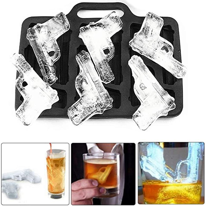 Bullet and Gun Ice Cube Tray - GEEKYGET
