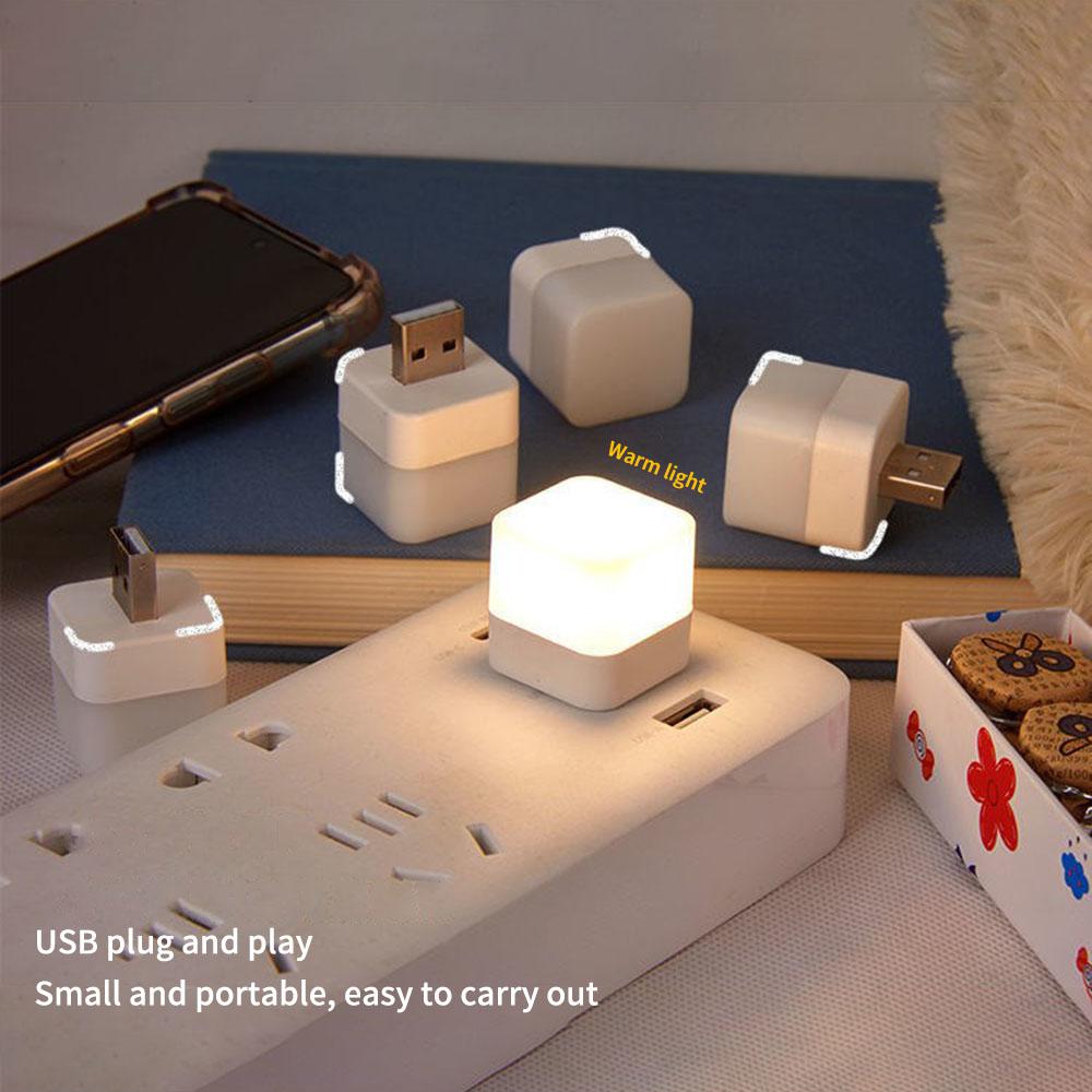  Omeet Enchufe de 2 pines de la UE - Luz nocturna LED de viaje  portátil de 0.7 W con cargador de pared USB - 2 unidades de color blanco :  Herramientas y Mejoras del Hogar