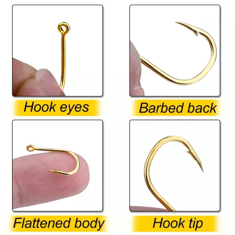 Fishing Hook Set: 3# 12# Metal Hooks Box Perfect Saltwater - Temu Canada