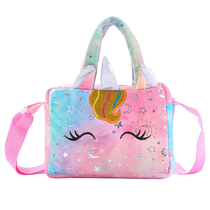  Unicorn Toddler Tote Bag Colorful Plush Princess Cute Unicorn  Crossbody Handbags for Girls (Pink) : Clothing, Shoes & Jewelry