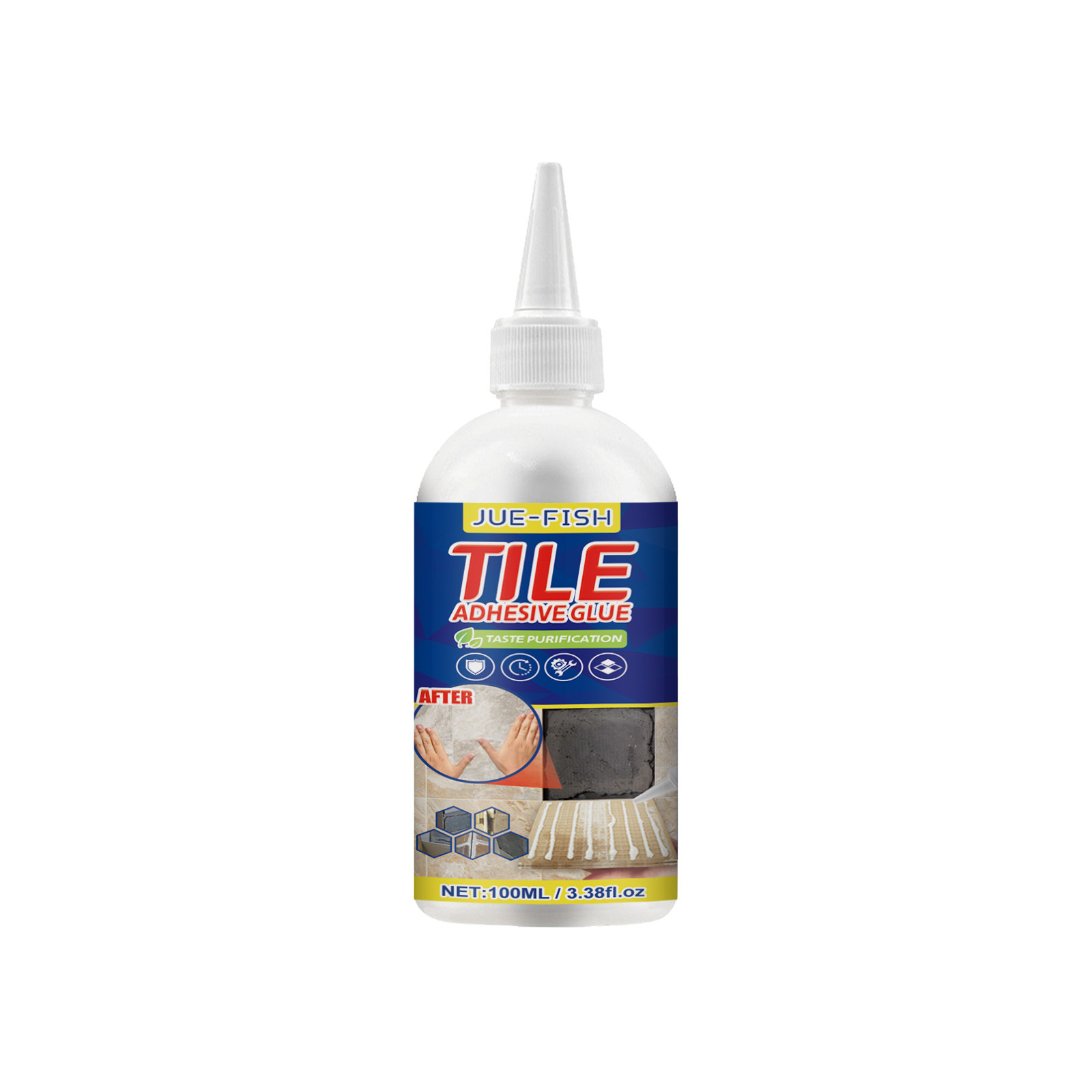 Ceramic Tile Adhesive, Strong Adhesive Glue For Home Tiles, Firm Repair,  Empty Drum, Rear Glue