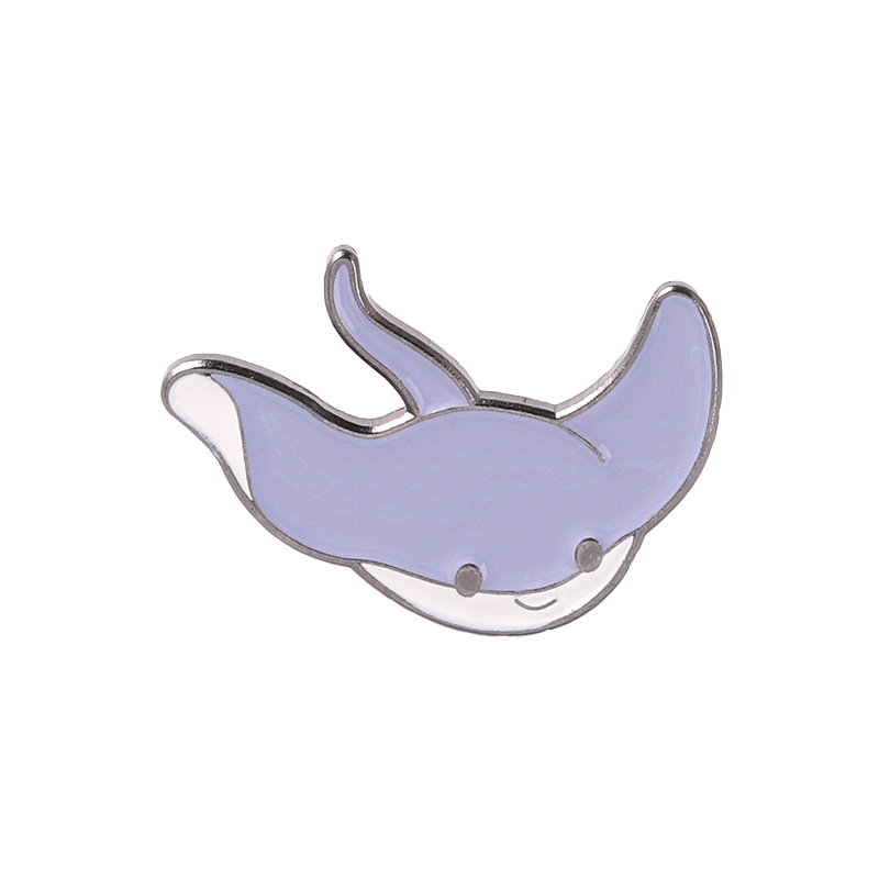 Sea Animal Series Alloy Brooch Cartoon Cute Whale Shark Enamel Pin Jewelry  Gift