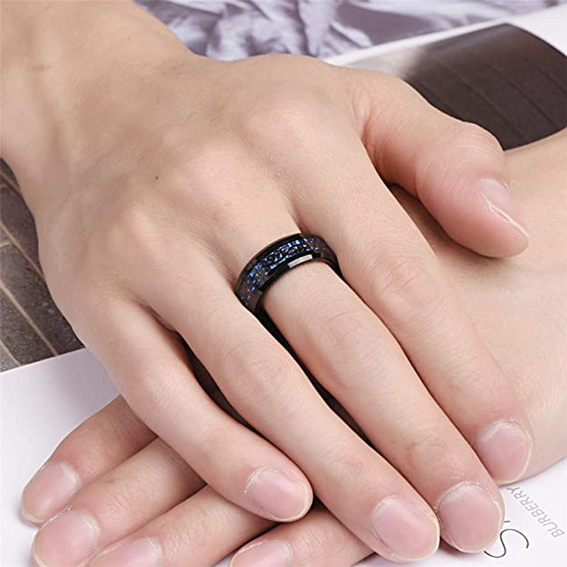 Tungsten Wedding Bands Set, Tungsten Wedding Ring, Promise Wedding Bands,  His and Her Promise Rings, Couple Ring, His and Hers Match Set 