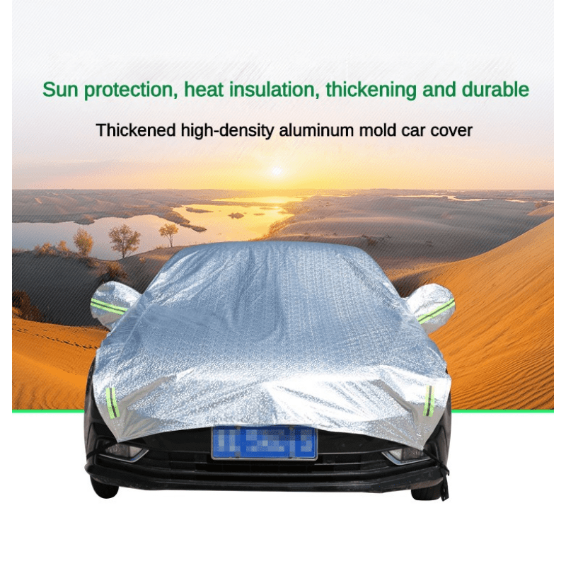 1 stück SUV Limousine Sommer Autoabdeckung Halbe Abdeckung Aluminiumform  Sonnenschutz Und Regenschutz Auto Sonnenschutz Vier Jahreszeiten