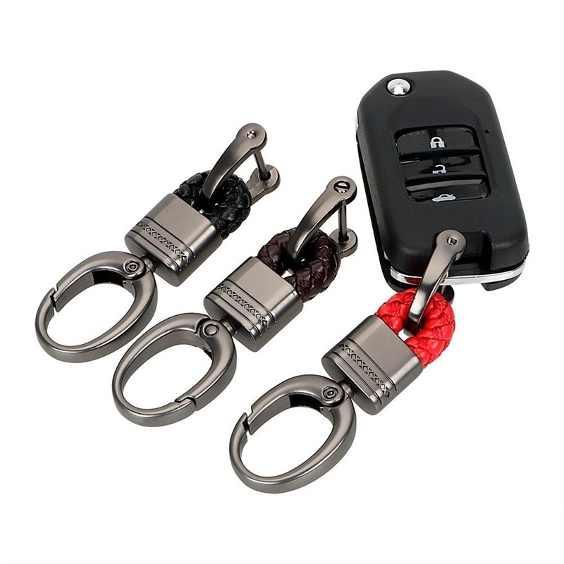 Car Keychain Unisex Keychain Leather Key Swivel With Anti - Temu