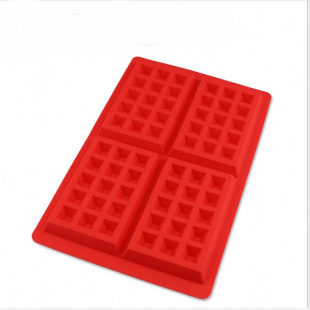 1pc Silicone Waffle Muffin Mold Cake Mold Diy Baking Tools 4 Squares ...
