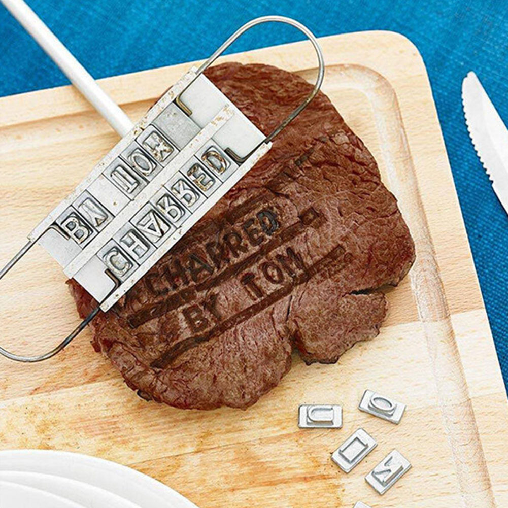 Bbq Branding Iron 55letters Diy Barbecue Letter Printed Bbq - Temu