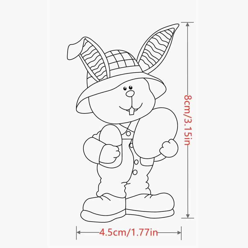 1pc Clear Stamps Metal Cutting Die Easter Happy Animal Rabbit Egg  Transparent Diy Seals Scrapbooking Card Hand Account Gnome | Today's Best  Daily Deals | Temu
