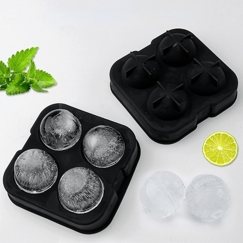 Big Ice Cube Tray Large Silicone Maker Whiskey Cocktails Mold Mould 4/6/8  Cavity