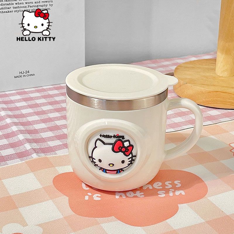 Hello Kitty Water Cup Girls Coffee Cup Portable Cute Cartoon 316 Stainless  Steel Cup With Scale | Shop Now For Limited-time Deals | Temu