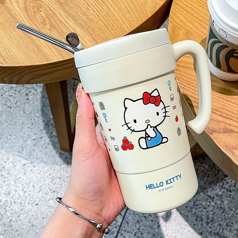 Hello Kitty Coffee Cup Cute Portable Insulated Water - Temu