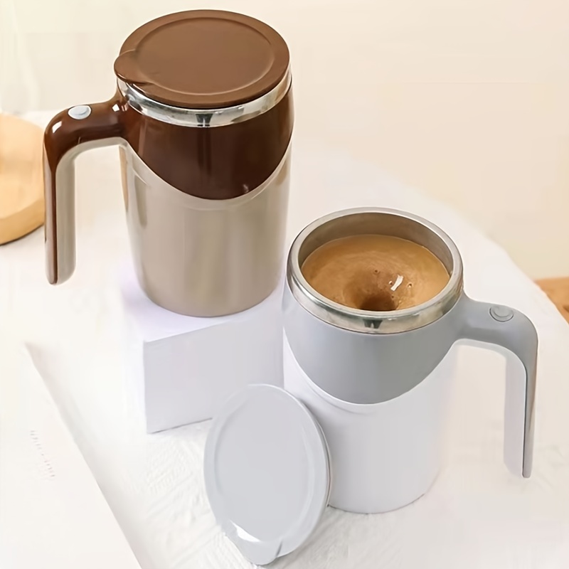 Automatic Stirring Magnetic Mug For Chefs Stainless Steel - Temu