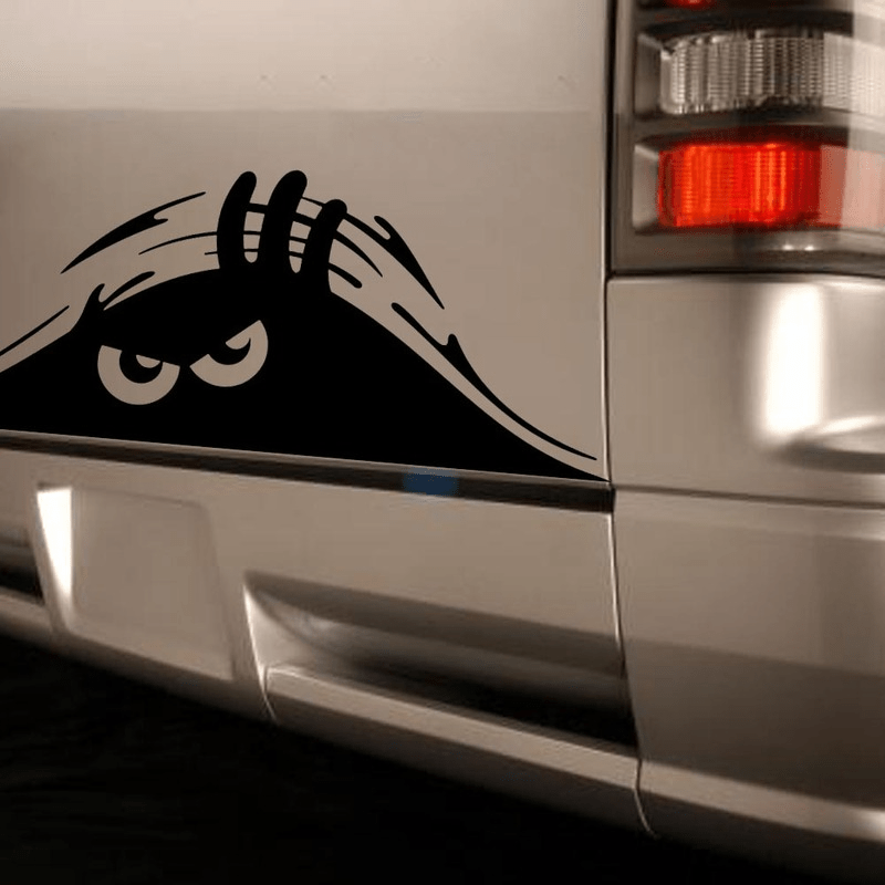 Funny Peeking Monster Car Decal, Reflective Waterproof Vinyl Monster Car  Sticker Car Decals for Women Men Waterproof and self Adhesive Vinyl car
