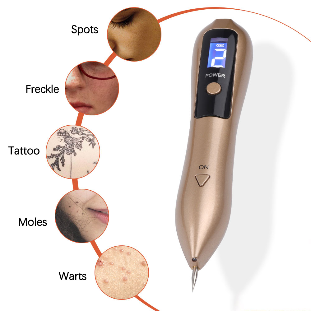 Plasma Mole Freckle Removal Pen Professional Skin Tag Pimple Papilloma  Tattoo Wart Sebum Remover Tool Electric Facial Cleanser