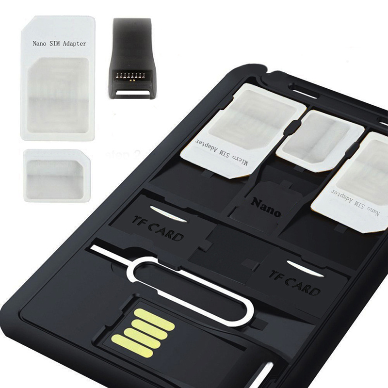 NANO TO MICRO STANDARD SIM CARD ADAPTER CONVERTER for iPHONE 4s 5 5C 5S  TRAY PIN
