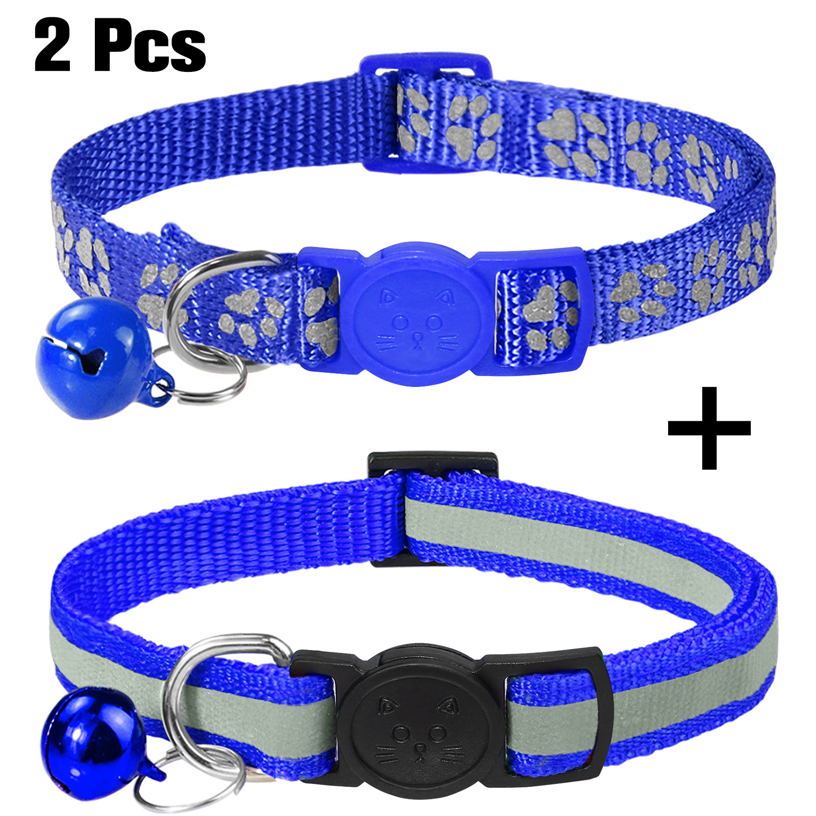 Blue Designer Style Dog Collar and Leash Set 