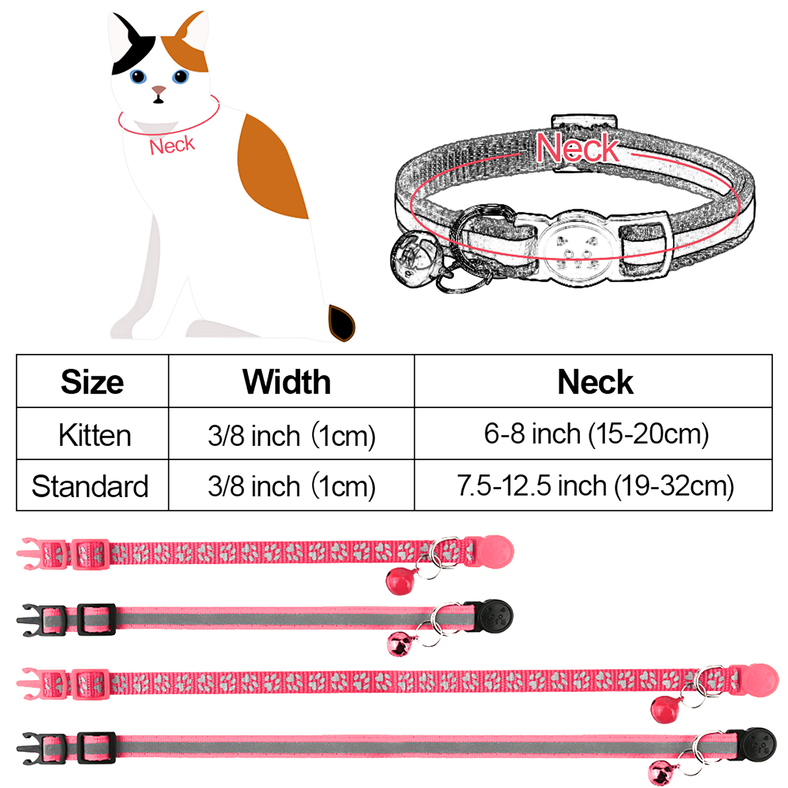 Dotty Print Safety Collar for Cats