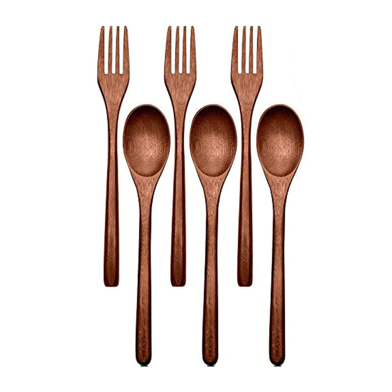 Set Di Forchette Cucchiai Di Legno, Set Di Utensili In Legno