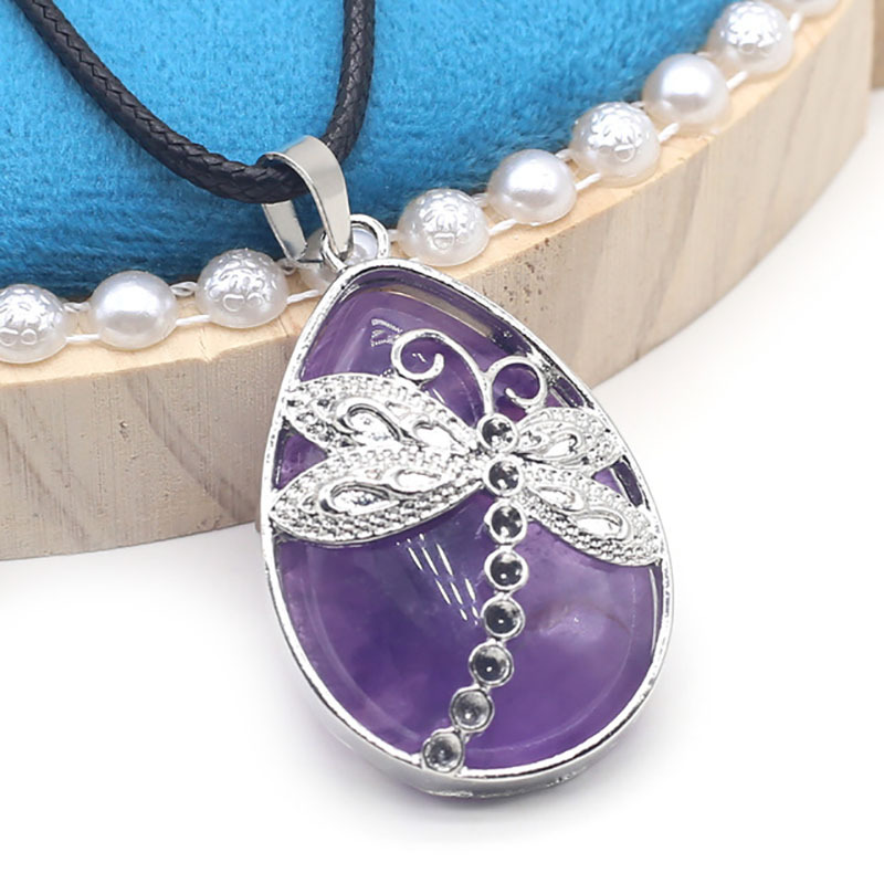 Amethyst deals butterfly necklace