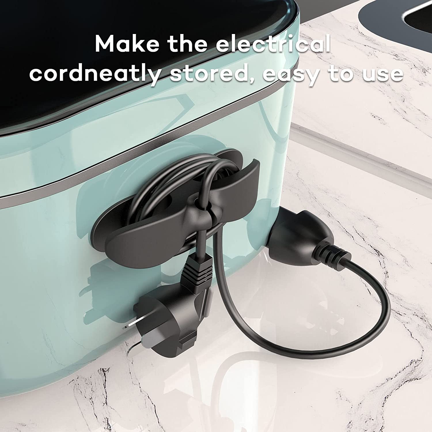  6PCS Clear Cord Organizer for Appliances, Kitchen Appliance  Cord Organizer Stick On, Appliance Cord Holder, Cord Wrappers, Cord Winder  for Pressure Cooker, Air Fryer, Blender, Coffee Maker, Toaster : Home 