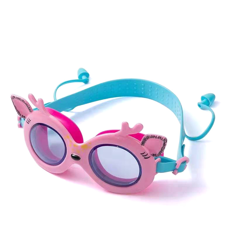 Children's Cartoon Deer Swimming Goggles For Boys And Girls - Temu Italy