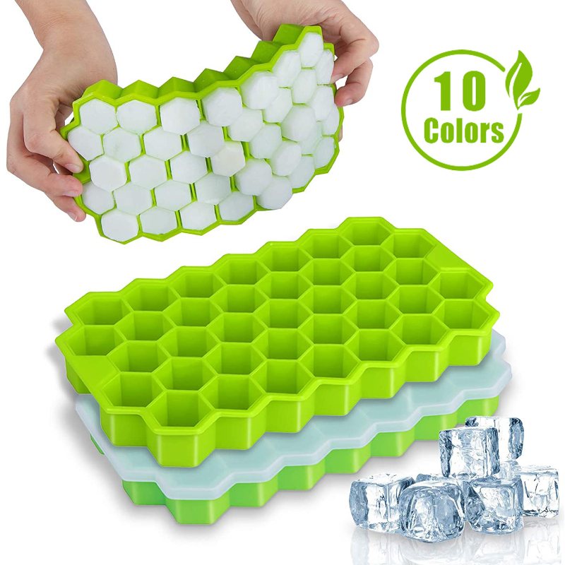 1pc Double Layer 56 Cube Ice Tray For Home Use, Silicone Ice Maker