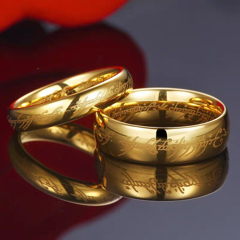 3 Anillos Hombre Y Mujer Lord Of Rings De Acero Inoxidable