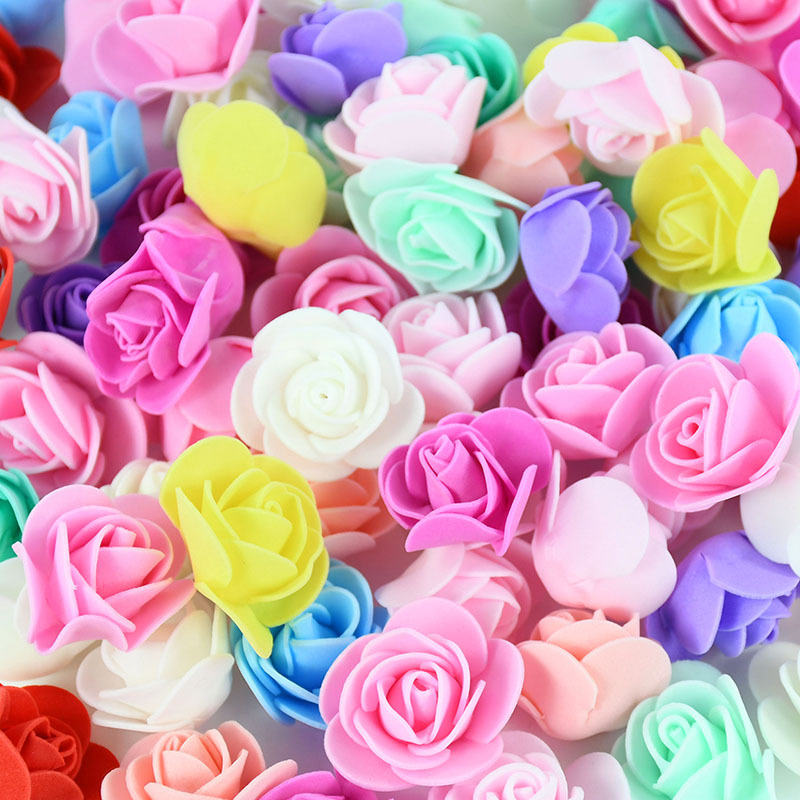 60pcs Foam Roses Suitable For Wedding, Engagement, Mother' Day & Valentine' Diy - Realistic Artificial Flower Heads With Dense , Low-maintenance Bouquets, Wreaths, (no Maintenance Required)