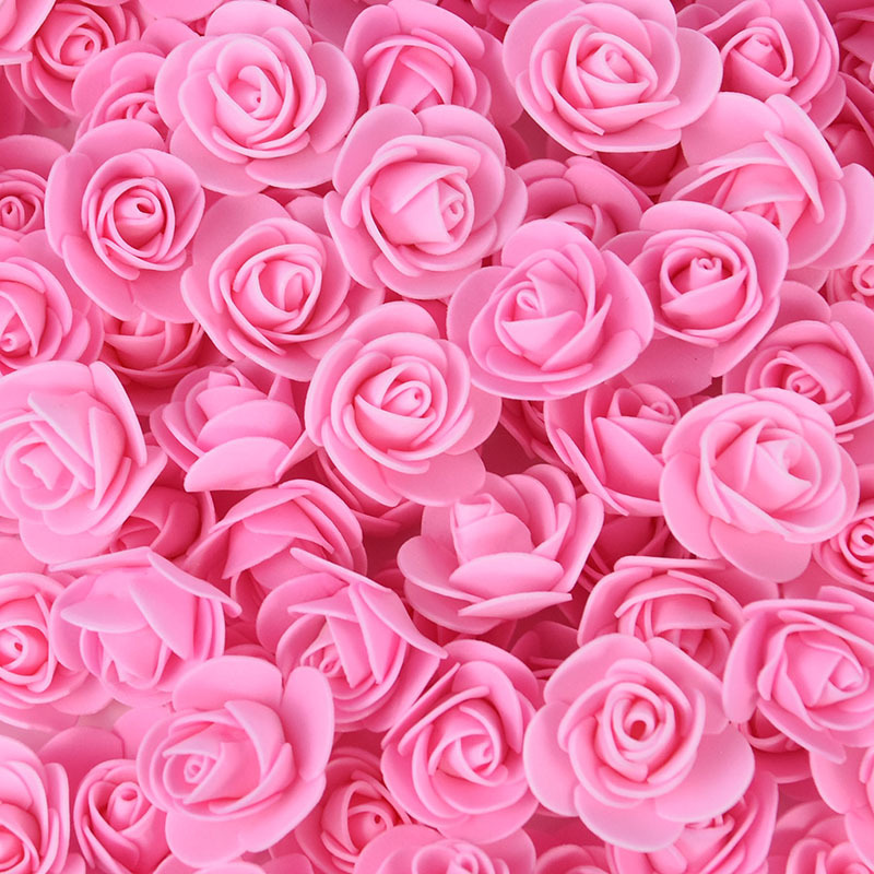 Image of 60pcs Foam Roses Suitable For Wedding, Engagement, Mother' Day & Valentine' Diy - Realistic Artificial Flower Heads With Dense , Low-maintenance Bouquets, Wreaths, (no Maintenance Required)