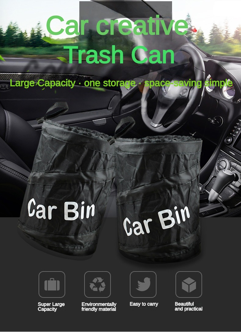 Car Trash Can Mini Sac Poubelle Mignon Poubelle Pliable - Temu Belgium
