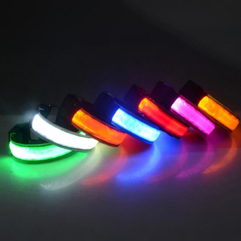 7 Farben leuchtende Armbänder, Sport-LED-Armbänder, verstellbares Lauflicht  für Läufer, Jogger, Radfahrer, Fahrrad-Warnlicht, Outdoor-Sport-Zubehör  2024 - $6.99