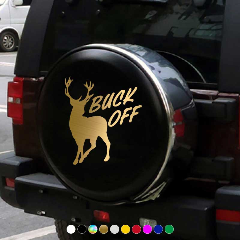 Sunset Graphics & Decals Fish, Deer, Gun White Vinyl Car Decal Sticker, Cars  Trucks Vans Walls Laptop, White, 5.5 x 5 inches