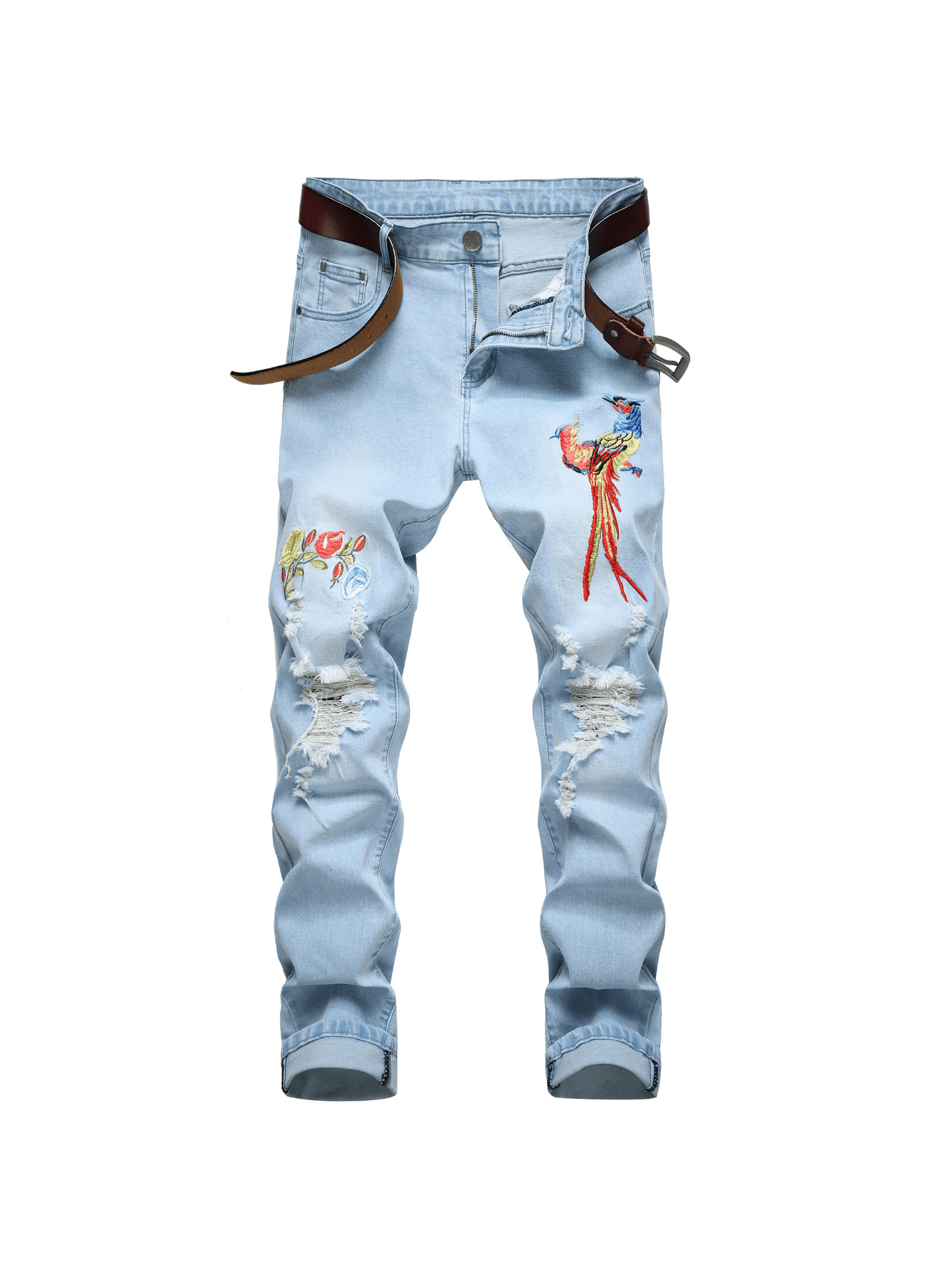 Flower Jeans Womens, Straight Jeans Mens