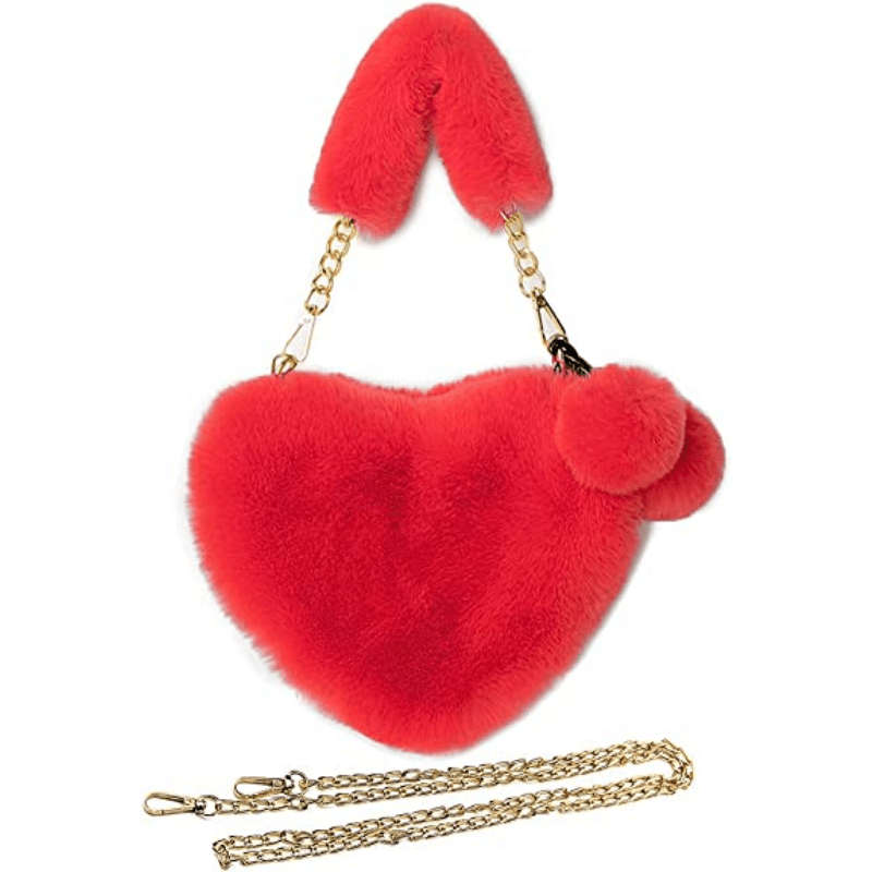 Lovely Red Heart Cross Body Bag