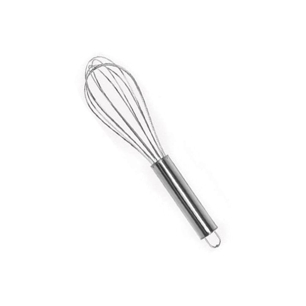1pc Stainless Steel Whisk, Minimalist Silver Egg Beater For Kitchen