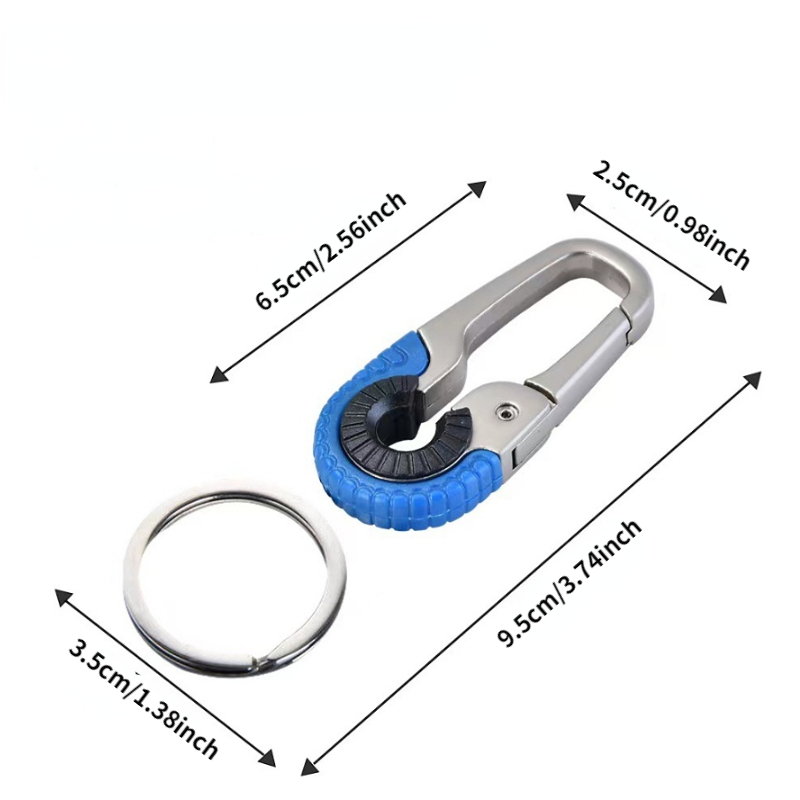 Stainless Steel Climbing Carabiner Key Chain Clip Hook Buckle Keychain Key  Ring