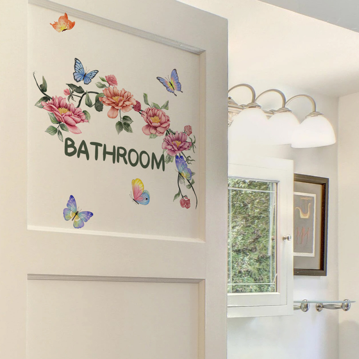 Acheter Autocollant mural Design sirène à la mode, beaux autocollants  imperméables pour salle de bains, toilettes, chambre à coucher, décoration  de la maison