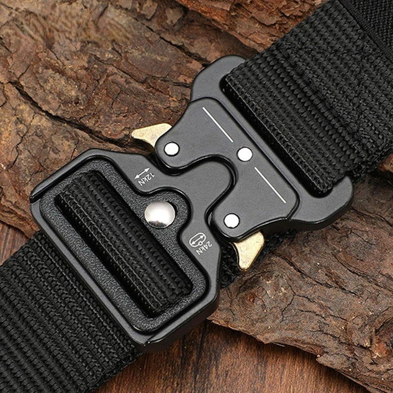 New Belt Mens Outdoor Hunting Metal Tactical Belt Multi Functional Alloy  Buckle High Quality Marine Corps Canvas Belt For Men Ideal Choice For Gifts  - Jewelry & Accessories - Temu Canada
