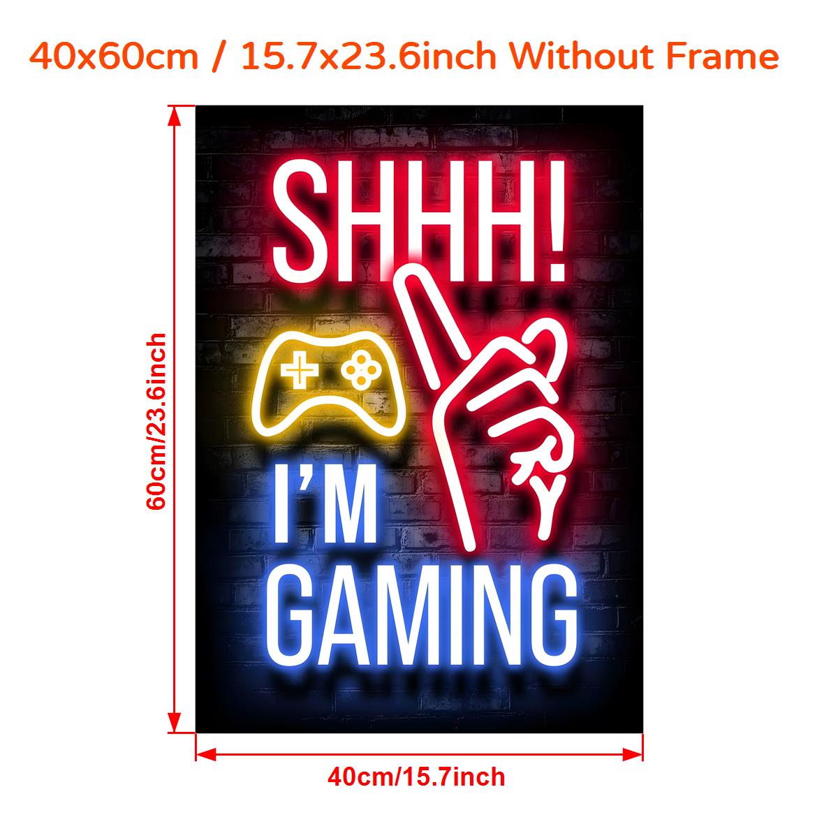  Gamer Room Decor - Neon Gaming Posters Bedroom Decor