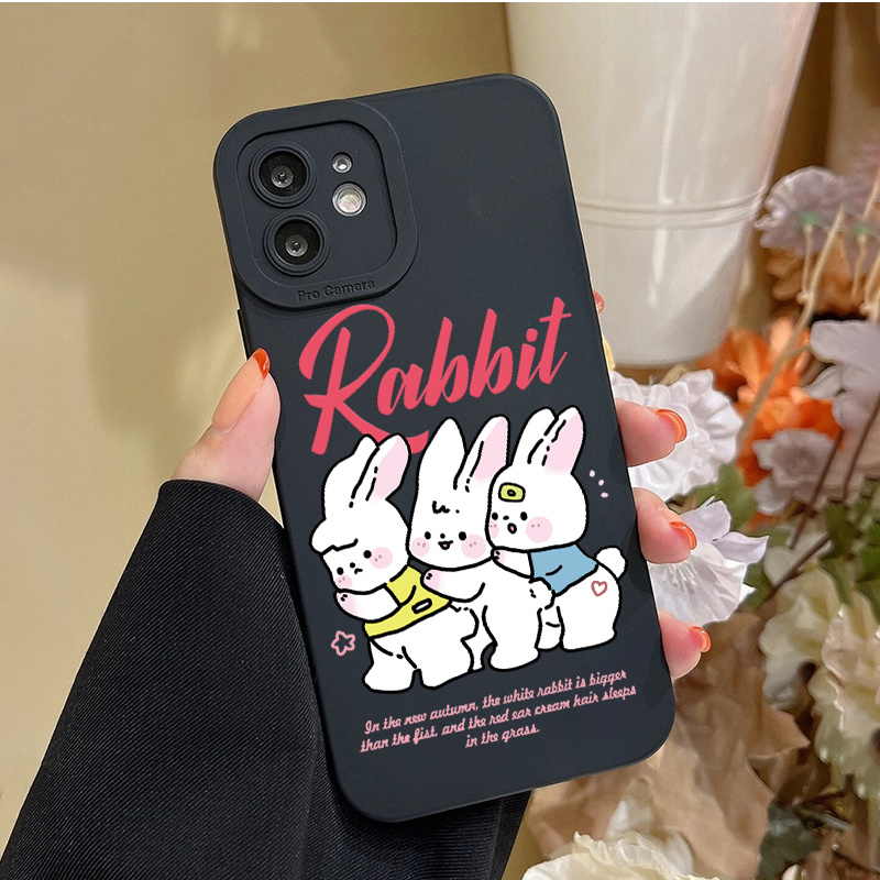  Cartoon Rabbit Pattern Case Compatible with iPhone 12