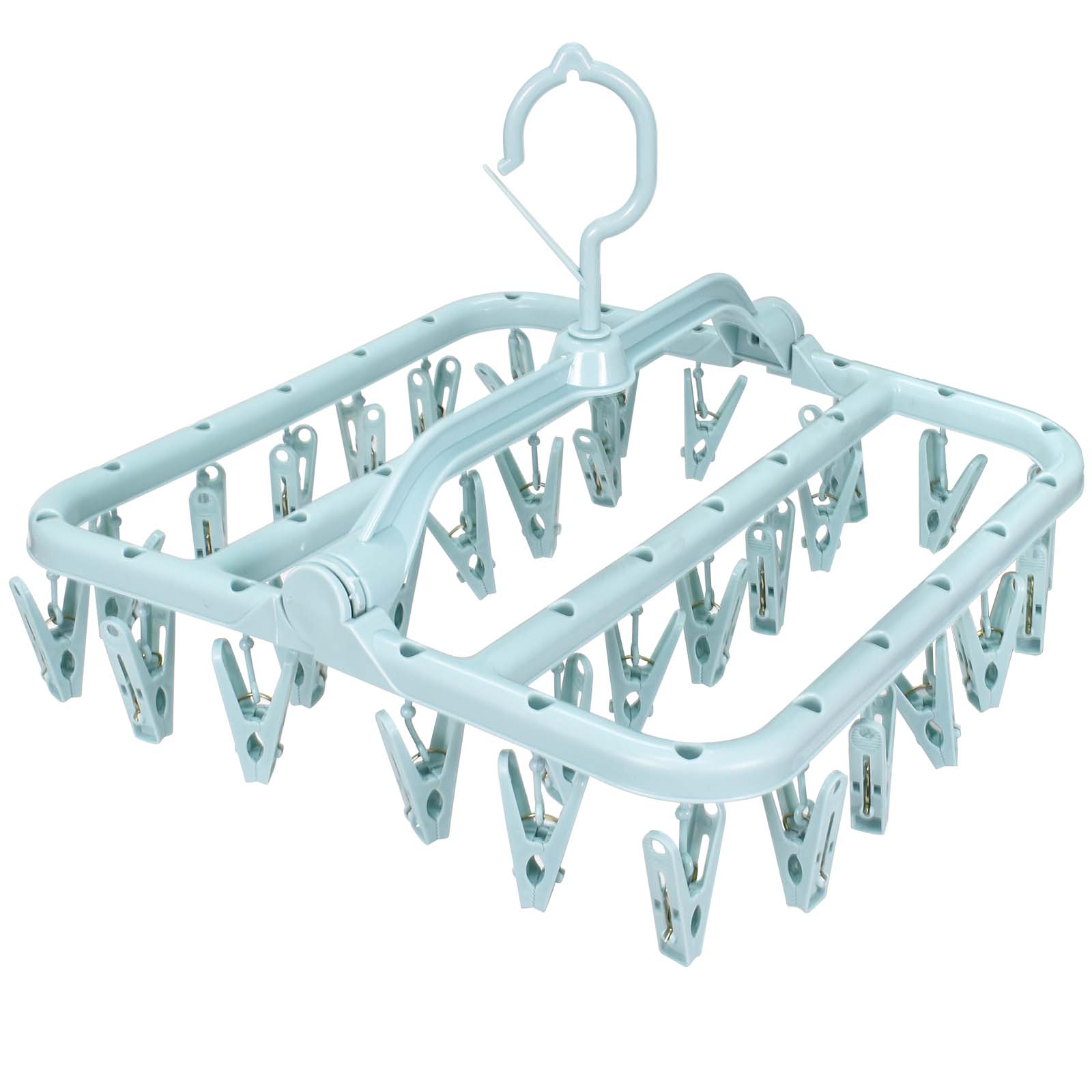 Plastic Sock Clips Drying Rack Plastic Clothes Drying Rack Portable Drying  Rack 10 Clips Drying Rack Drying Supplies Plastic Sock Clips Drying Rack  Straight Rod For Clothes Travel 