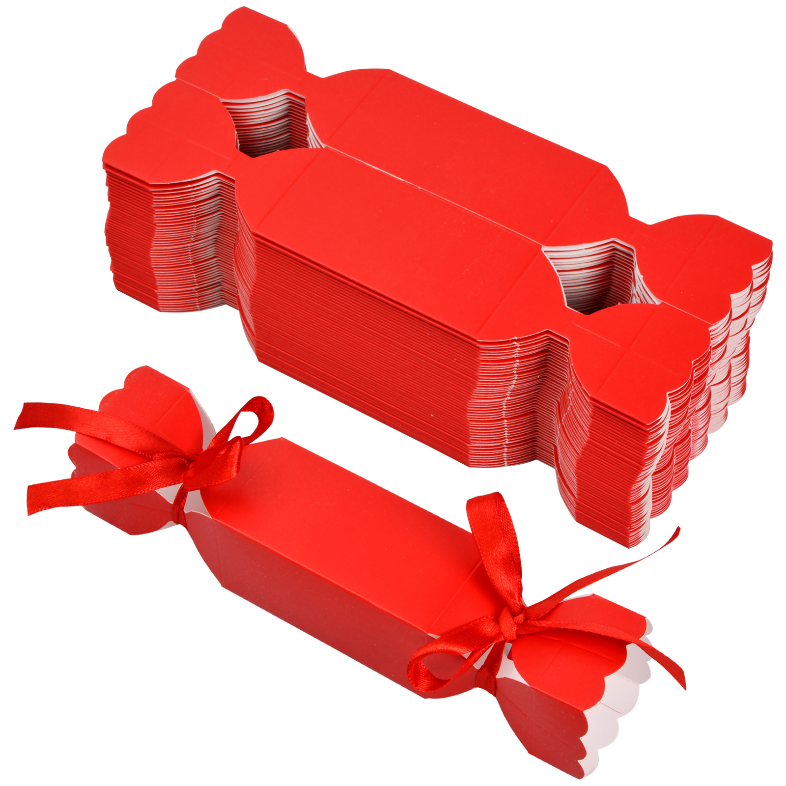 Juego de Cajas Decorativas Navidad 10 Piezas Caja De Regalo Rojo Cartón
