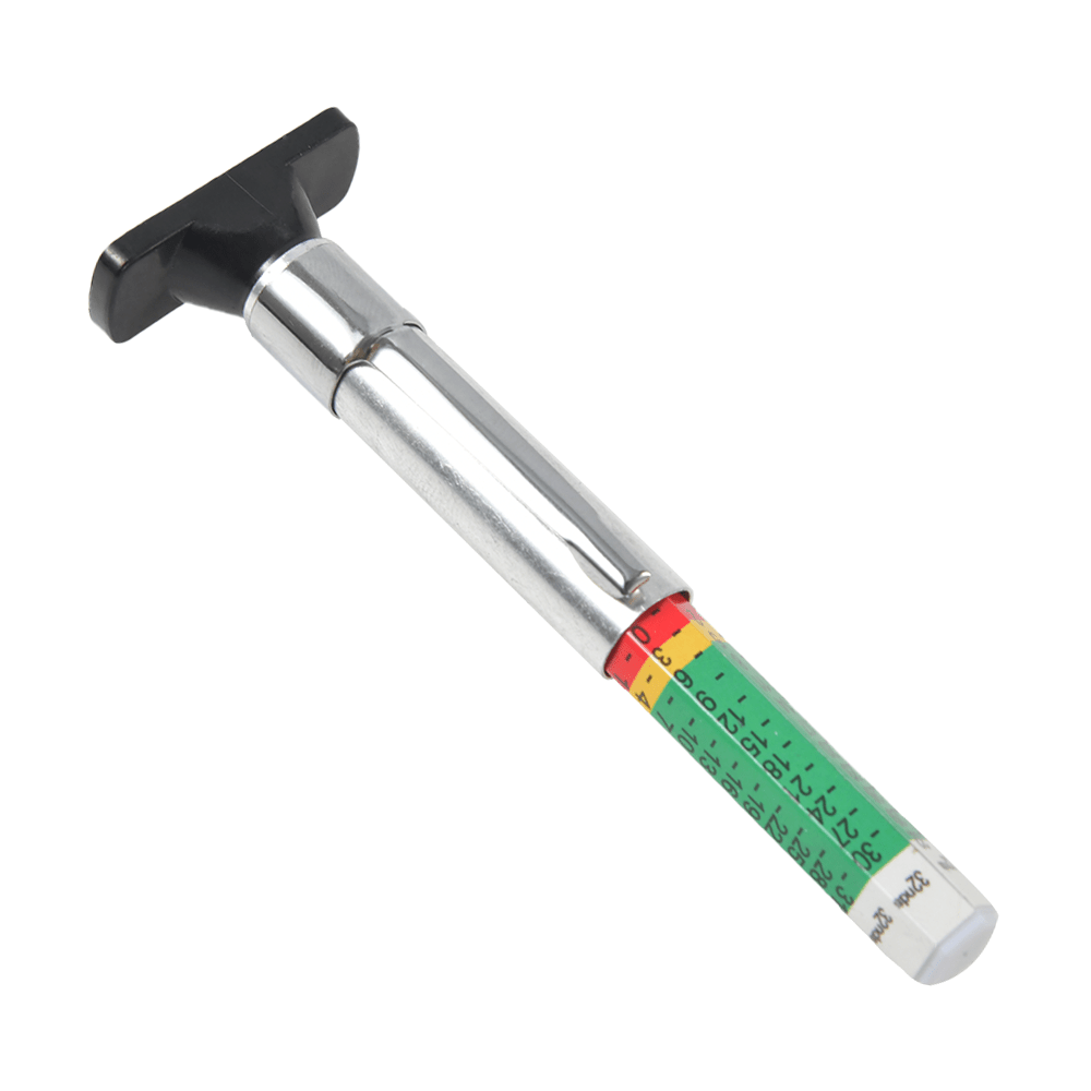 Acheter Outil de mesure de profondeur de bande de roulement de pneu de  stylo de modèle de bande de roulement de 0-25mm, jauge de profondeur de  modèle de pneu vert