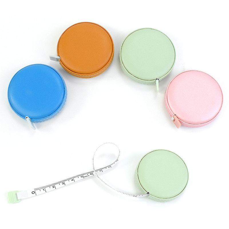 Wholesale Portable PU Leather Mini Mini Retractable Tape Measure