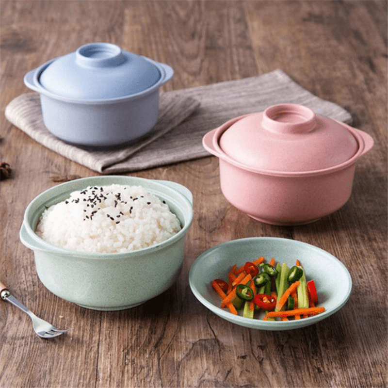 Instant Noodle Bowls With Lid Ramen Bowl Soup Bowl Durable - Temu