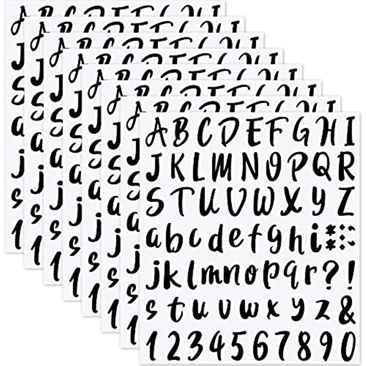 184 letras de vinilo grandes de 6 pulgadas, letras grandes del alfabeto,  números y símbolos, autoadhesivas, extraíbles para aula, ventana, puerta