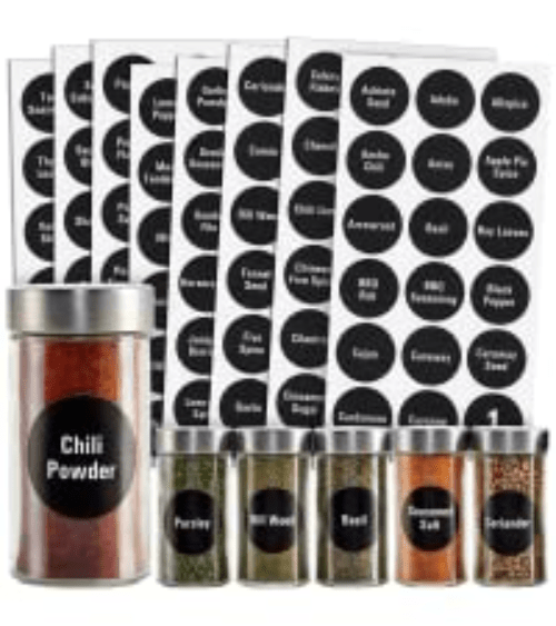 186 Preprinted 30 Blank Spice Jar Labels Waterproof Oil - Temu