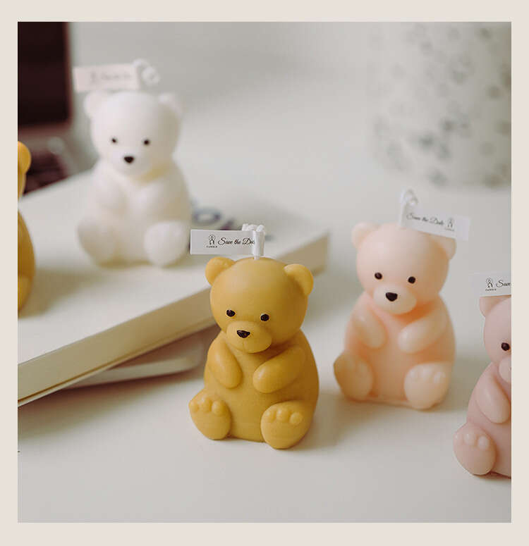  Teddy Bear Candle, For Vanilla Girl Aesthetic, Clean Girl  Aesthetic Home Decor Candle, Aesthetic Stuff For Bedroom Decor, Decorative  Candle for Cute Room Decor Aesthetic, Cute christmas gifts : Handmade  Products